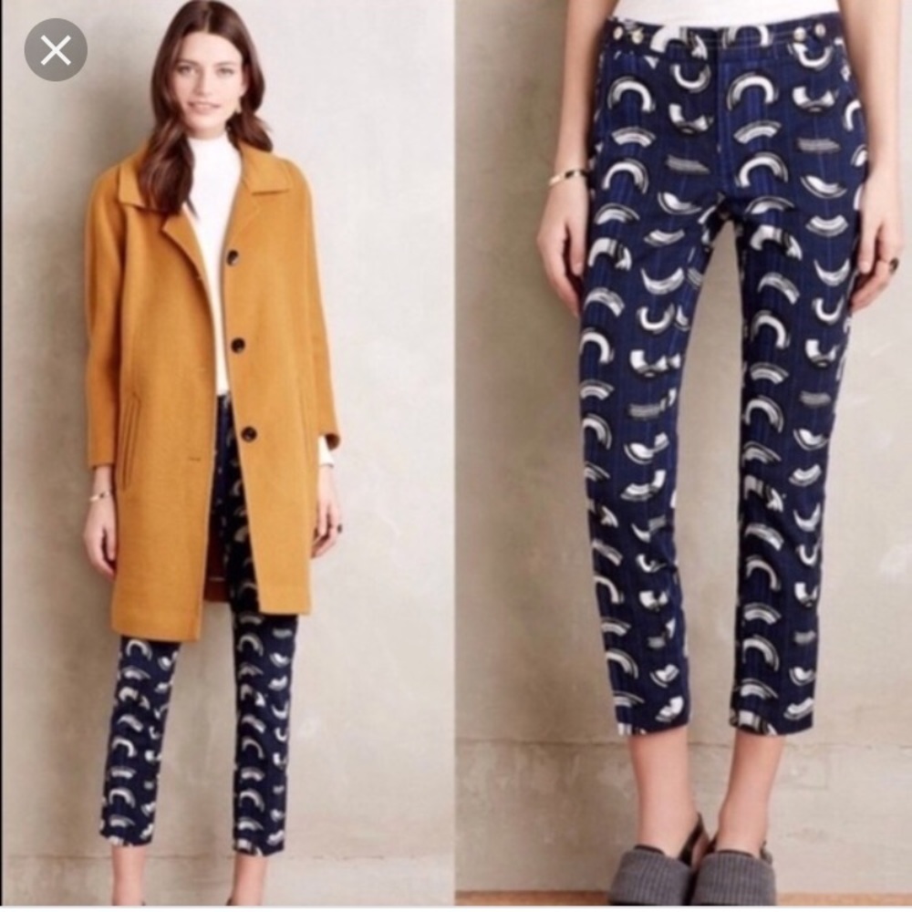 Anthropologie Charlie brushstroke pants - Picture 2 of 5